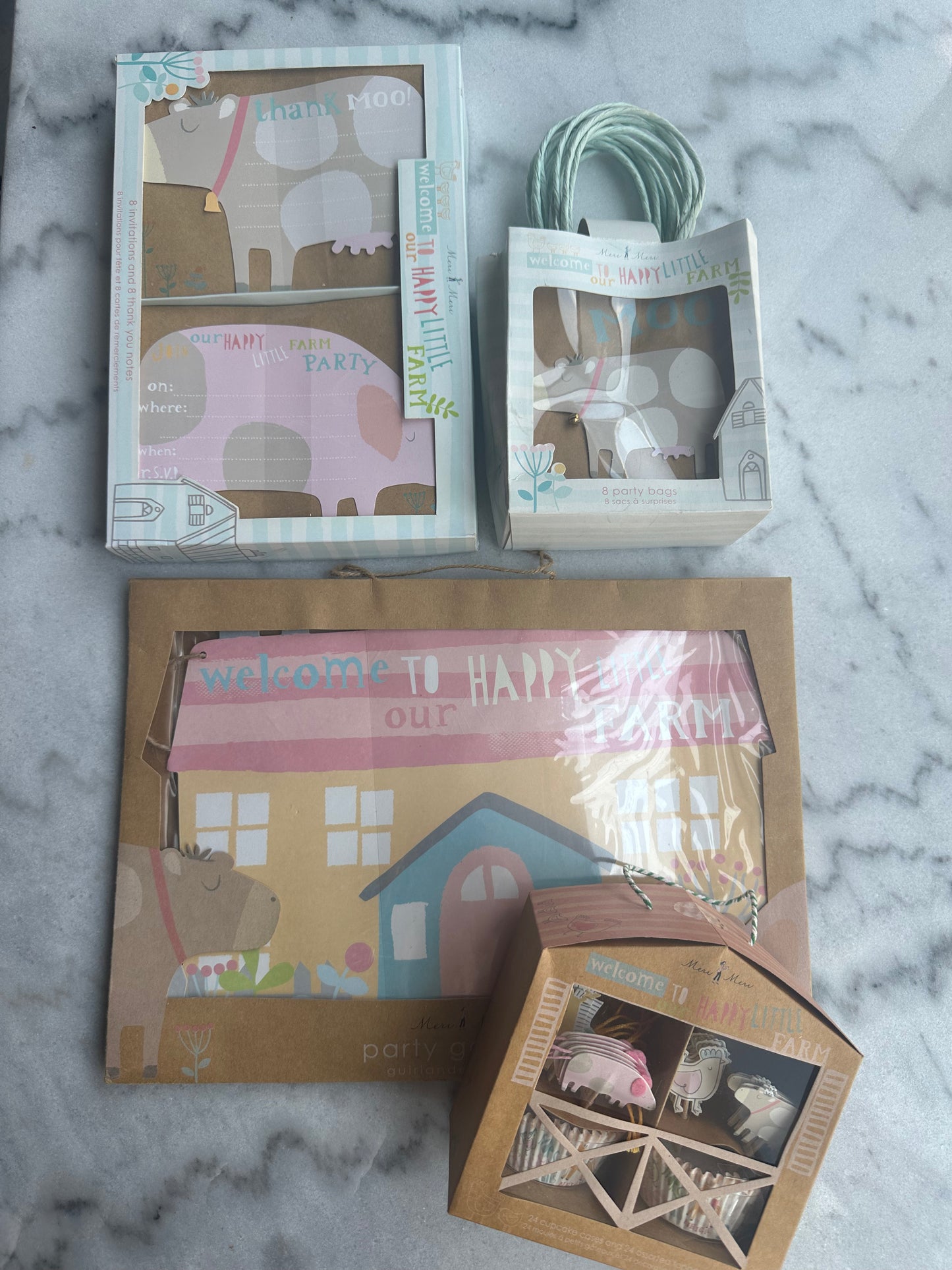 Meri Meri ★ Happy little farm★ divers party deco