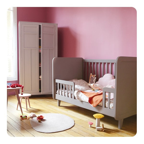 Laurette Deco ★ Barrière Lit Accroche-Coeur 70x140 ★ vert de gris