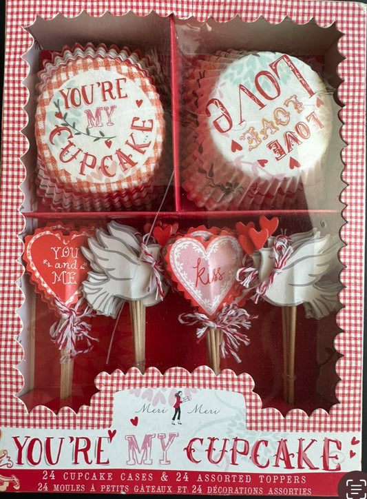 Meri Meri ★  Cup cake kit Love ★  24 stuks