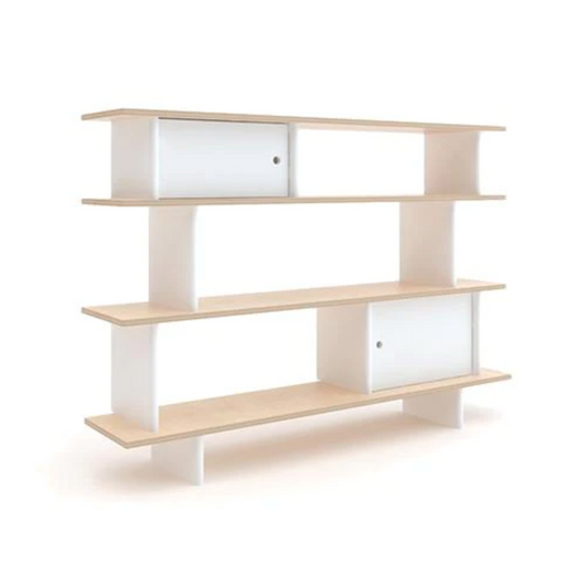 Mini library boekenkast white/birch